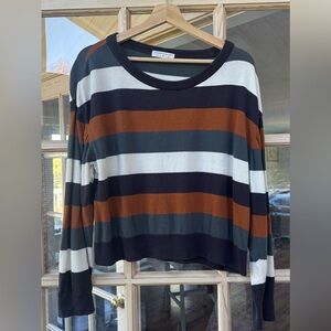Known Supply Women's Cotton Striped Sweater (Size M)